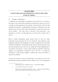 Chapter Three Setting the Stage for Affirmative Action in the United States of America