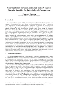 Coarticulation Between Aspirated-S and Voiceless Stops in Spanish: an Interdialectal Comparison