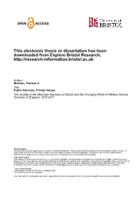 This Electronic Thesis Or Dissertation Has Been Downloaded from Explore Bristol Research