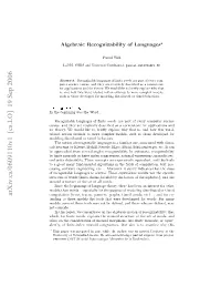 Arxiv:Cs/0609110V1 [Cs.LO] 19 Sep 2006 Ntebgnigwstewr