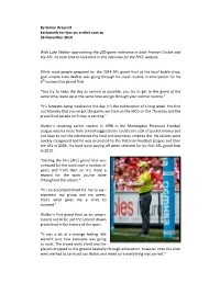 By Simon Draycott Exclusively for Fpcc.Vic.Cricket.Com.Au 26 November 2014