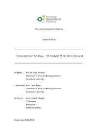 Consumption in Armenia – an Analysis of the Wine Demand