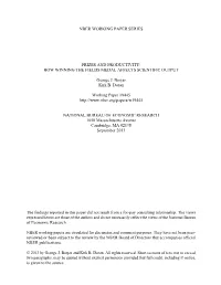 How Winning the Fields Medal Affects Scientific Output