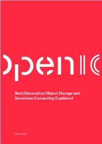 Next-Generation Object Storage and Serverless Computing Explained
