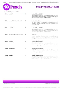 Sydney Program Guide