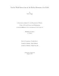 Van Der Waals Interactions in the Hadron Resonance Gas Model