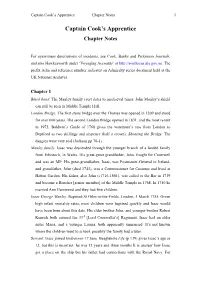 Captain Cook's Apprentice Chapter Notes