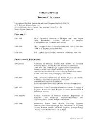Clausner-CV-2018 Without Lang