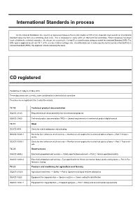 International Standards in Process CD Registered