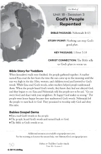 Unit 18 • Session 3 the People Restored