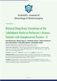 Bilateral Deep Brain Stimulation of the Subthalamic Nuclei in Parkinson's