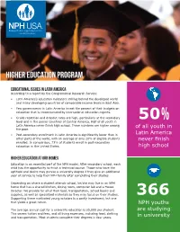 Higher Education Program