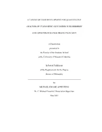 LC-MS/MS Method Development for Quantitative Analysis of Cyanogenic