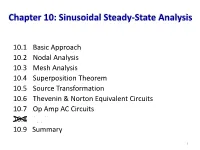 EE2003 Circuit Theory
