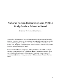 (NRCE) Study Guide – Advanced Level