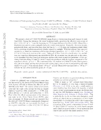 Observations of Disintegrating Long-Period Comet C/2019 Y4 (ATLAS) – a Sibling of C/1844 Y1 (Great Comet)