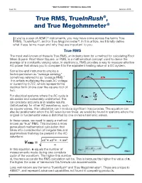 True RMS, Trueinrush®, and True Megohmmeter®