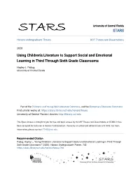 Using Children's Literature to Support Social and Emotional Learning in Third Through Sixth Grade Classrooms