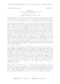 For Immediate Release Please List Per Kirkeby