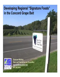 In the Concord Grape Belt