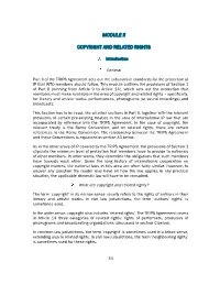 Module Ii Copyright and Related Rights