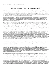 Revolution and Enlightenment
