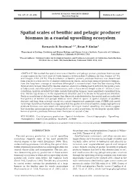 Spatial Scales of Benthic and Pelagic Producer Biomass in a Coastal Upwelling Ecosystem