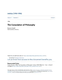 The Consolation of Philosophy