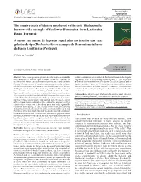 The Massive Death of Lobsters Smothered Within Their Thalassinoides Burrows: the Example of the Lower Barremian from Lusitanian Basin (Portugal)