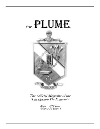 The Official Magazine of the Tau Epsilon Phi Fraternity