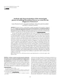 Analysis and Characterization of the Normal Gait Phases of Walking