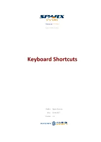 Keyboard Shortcuts