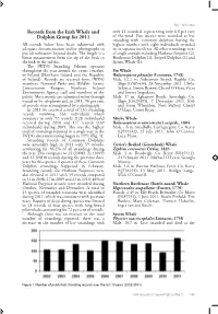 Records from the Irish Whale and Dolphin Group for 2011