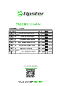 Tagesprogramm