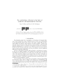 The Contributions of Stanley to the Fabric of Symmetric and Quasisymmetric Functions