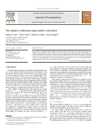 The Random Coefficients Logit Model Is Identified