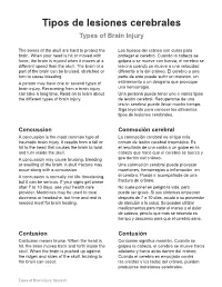 Types of Brain Injury