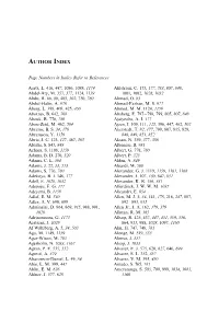 Author Index