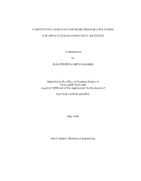 Constitutive Modeling for Biodegradable Polymers