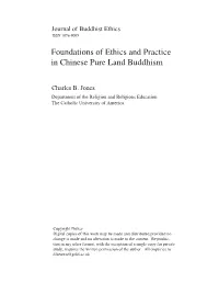 Foundations of Ethics and Practice in Chinese Pure Land Buddhism