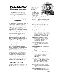 Taming of the Shrew Study Guide