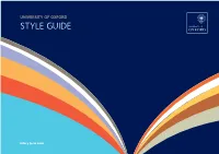 University of Oxford Style Guide
