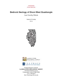 Bedrock Geology of Dixon West Quadrangle
