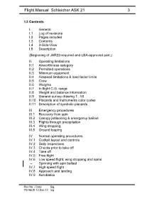 Flight Manual Schleicher ASK 21 3