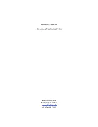 Hardening Freebsd: an Approach to a Secure System Remy