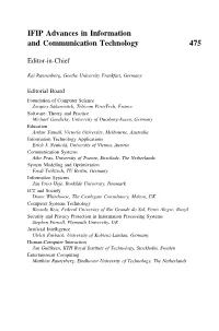 IFIP Advances in Information and Communication Technology 475