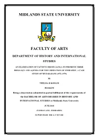Midlands State University Faculty of Arts