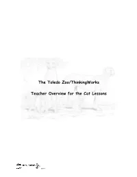 The Toledo Zoo/Thinkingworks Teacher Overview for the Cat Lessons
