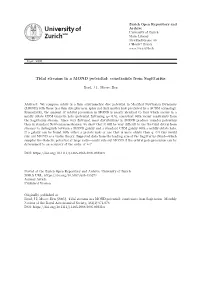 Tidal Streams in a MOND Potential: Constraints from Sagittarius