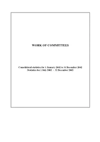 Work of Committees